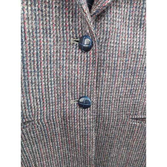 VTG EC Cross County‎ Fashions Womens 100% Pure Wool Blazer SZ 12 Navy Blue Lined - Picture 5 of 16